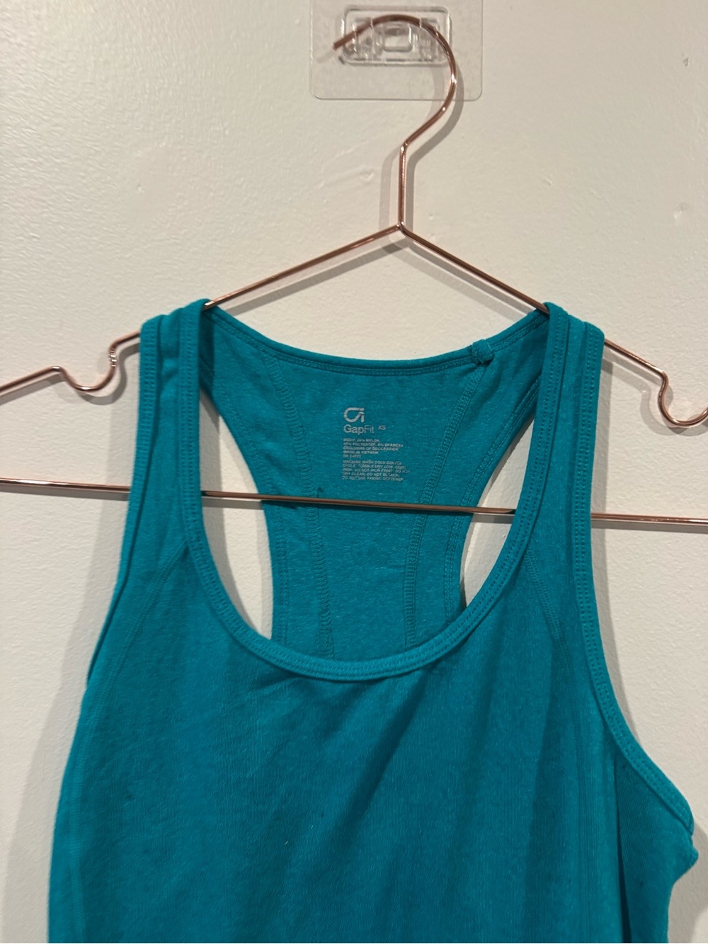 GAP Teal Racerback Tank Top - Picture 2 of 8